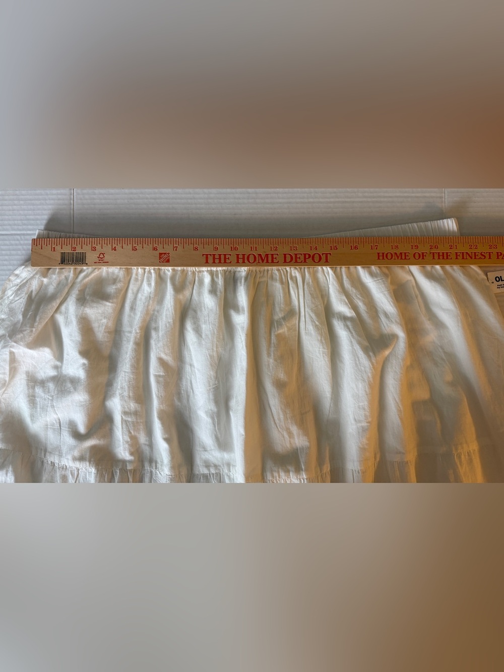 Old Navy White 100% Cotton Lined Tiered Pintuck Lace Trim Maxi Skirt 3X NWT - Picture 10 of 10